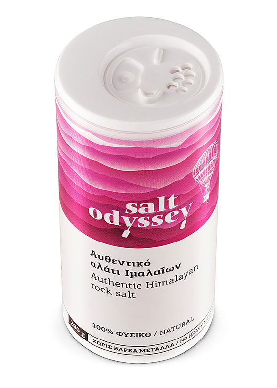 Salzstreuer mit Salz aus Himalaya Salt Odyssey 280g