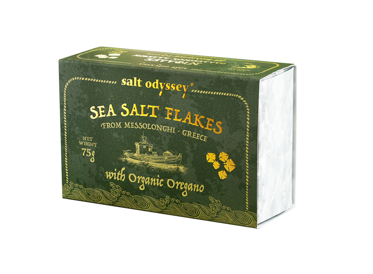 Meersalzflocken mit biologischem Oregano Salt Odyssey 75g