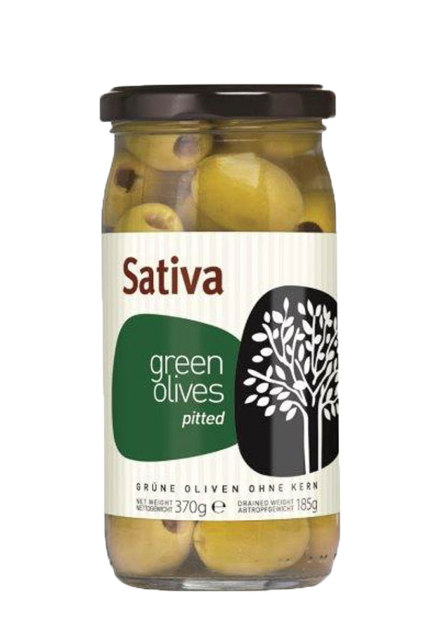 Grüne Oliven entsteint Sativa 185g