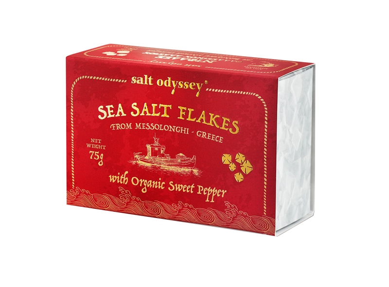 Meersalzflocken mit biologischer Paprika Salt Odyssey 75g