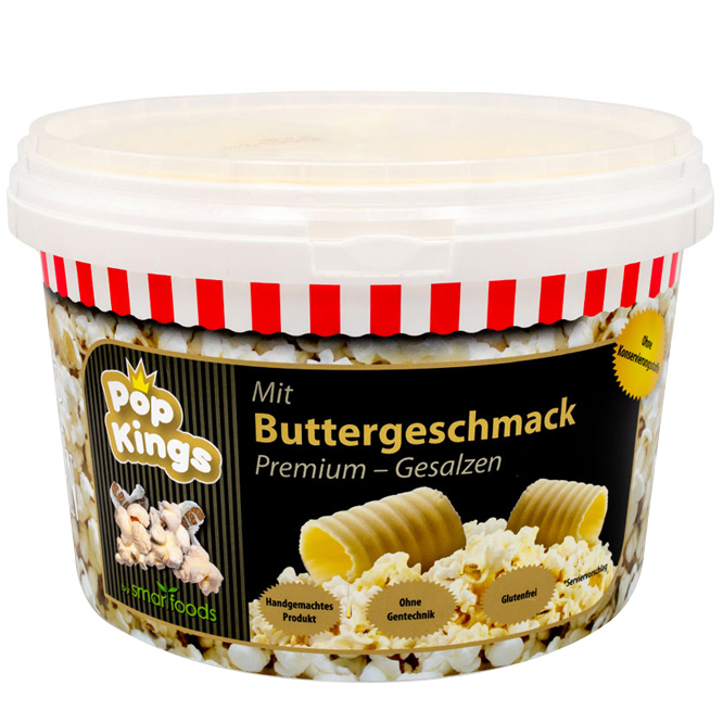 PopKings im Eimer mit Buttergeschmack Smartfoods 185g