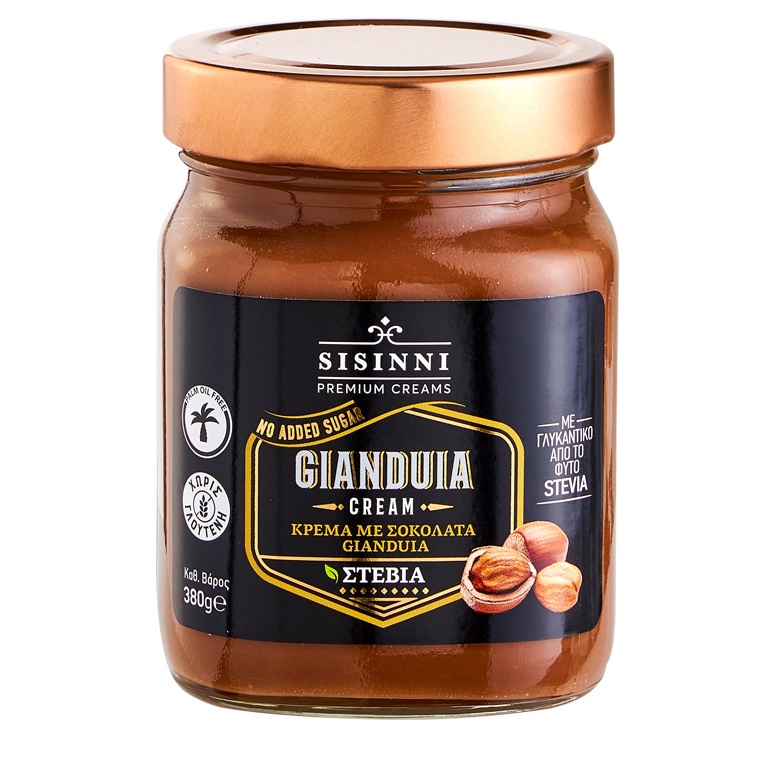 Schokoladencreme Gianduia mit Stevia Sisinni 380g