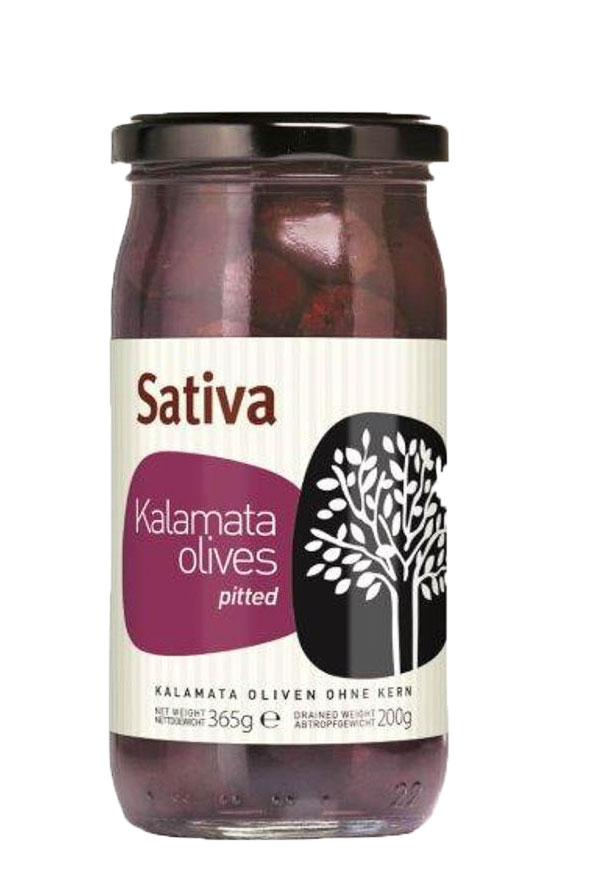 Kalamata Oliven entsteint Sativa 200g