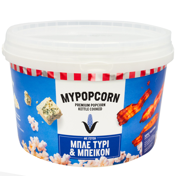 MyPopcorn im Eimer mit Blauschimmelkäse & Bacon Smartfoods 200g