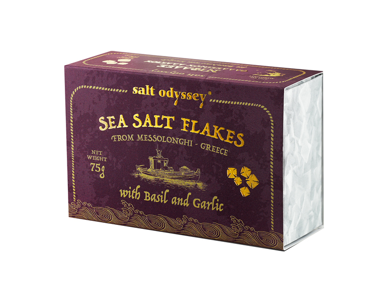 Meersalzflocken mit Knoblauch & Basilikum Salt Odyssey 75g