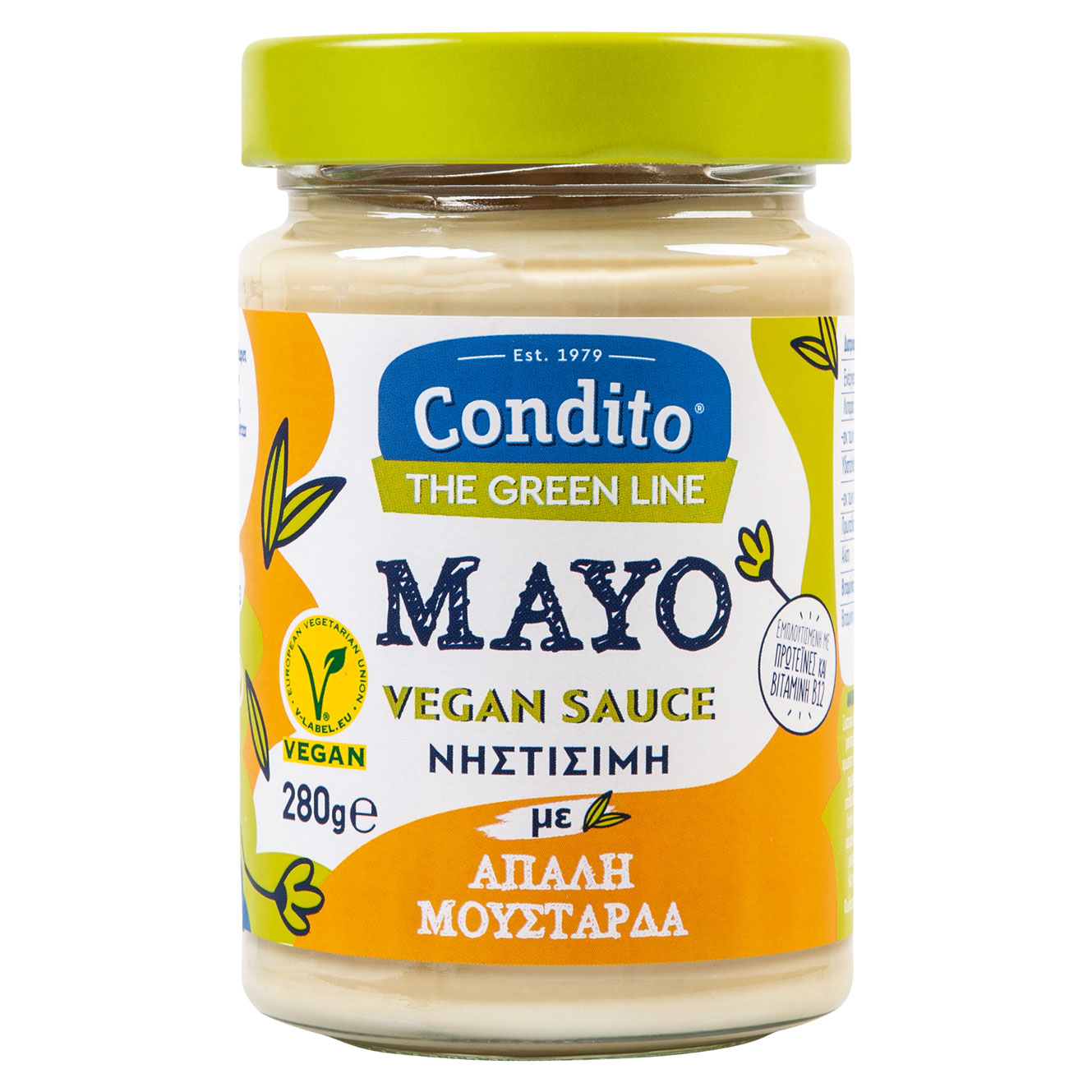 Mayonnaise Vegan mit mildem Senf Condito 280g
